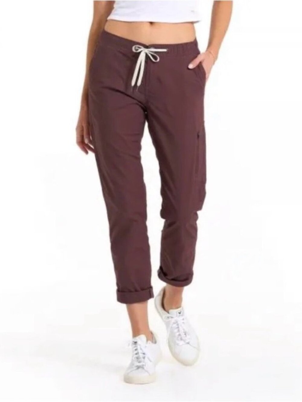 Vuori Ripstop DuraTerra Pant Faded Chestnut Burgundy Women's Size Medium